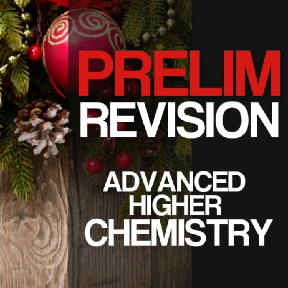 11:10 - 13:10 | Advanced Higher Chemistry Prelim Units 1&2